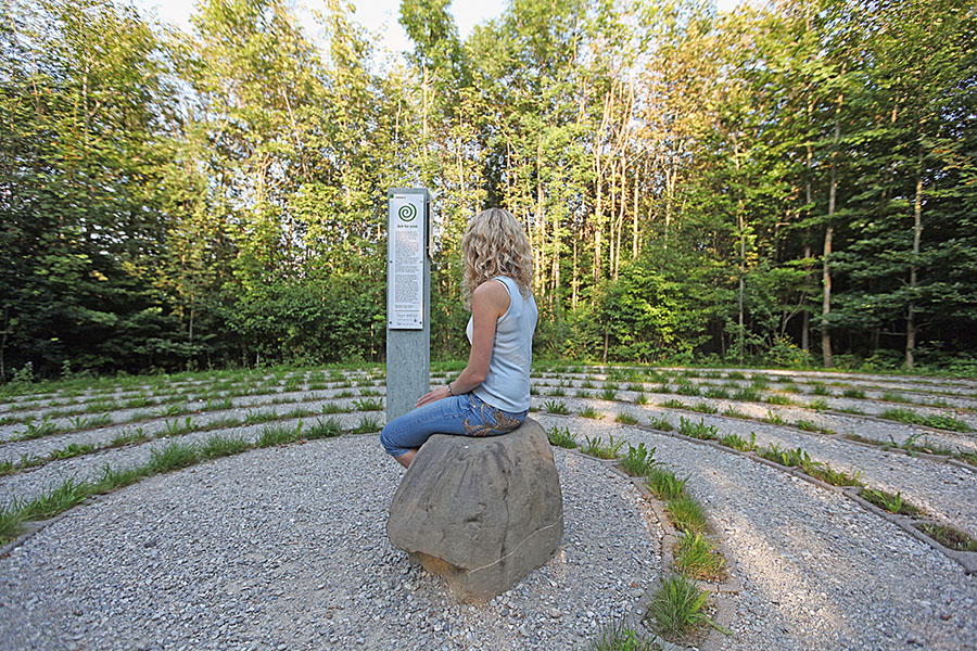 Gehzeiten Station Labyrinth im Allgäu